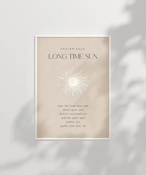 Çerçevesiz Poster Güneş Hep Üzerinde Olsun - Resim 2