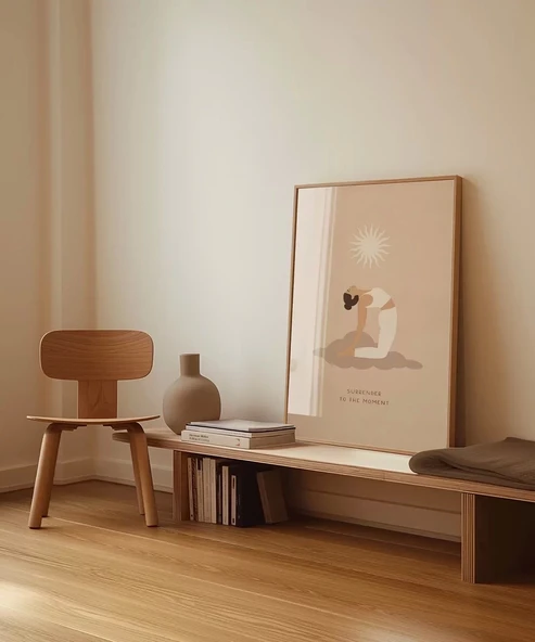 Çerçevesiz Poster Işığa Eğil - Resim 4