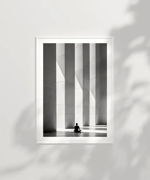 Çerçevesiz Poster Sükunetin Merkezinde - Resim 6