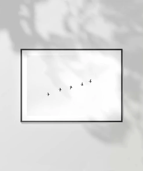 Çerçevesiz Poster Gökyüzünde Özgürlük - Resim 2