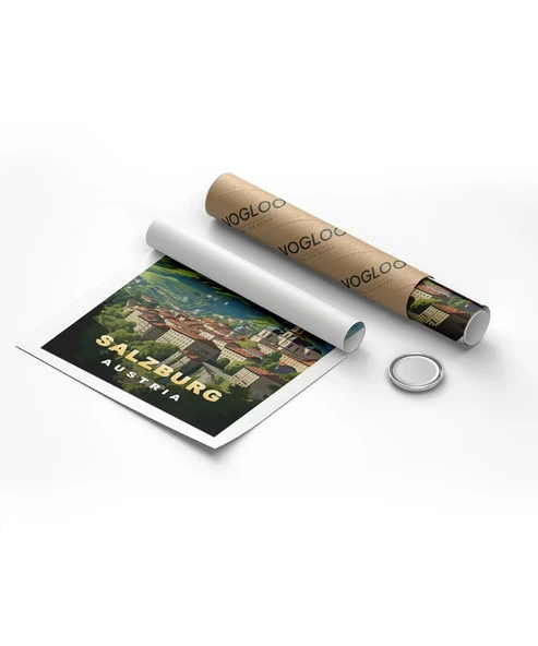 Çerçevesiz Poster Salzburg'un Zarafeti - Resim 8