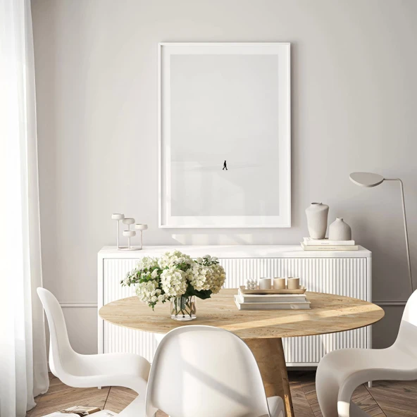 Çerçevesiz Poster Sessizlikte Tek Başına - Resim 5