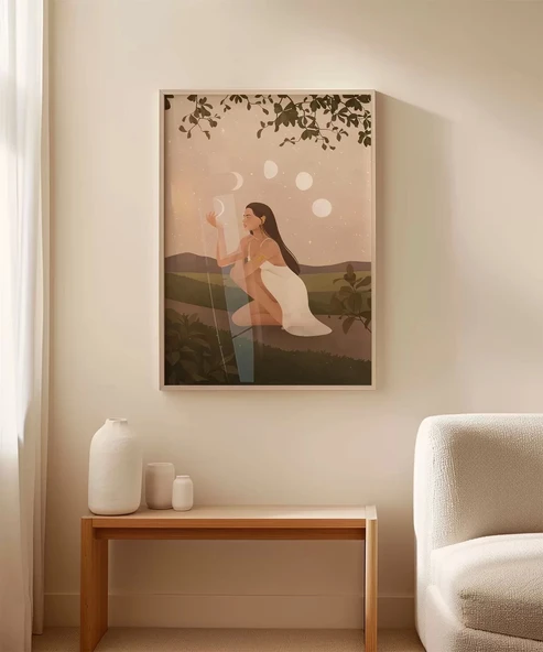 Çerçevesiz Poster Işığın Ritmi - Resim 5