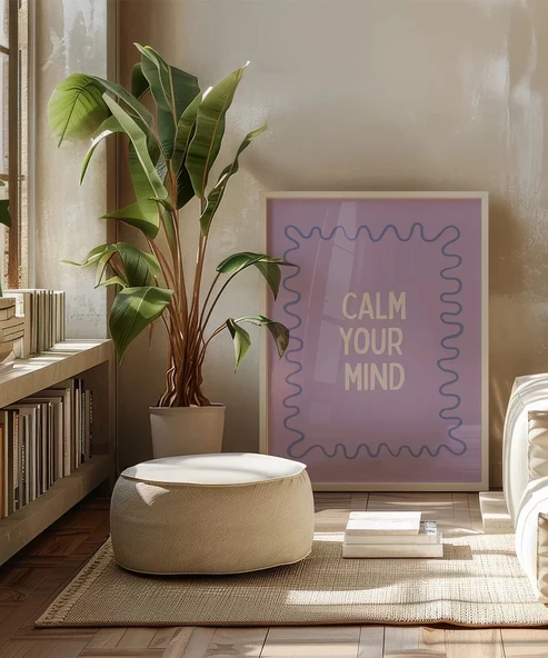 Çerçevesiz Poster Dingin Zihin - Resim 4