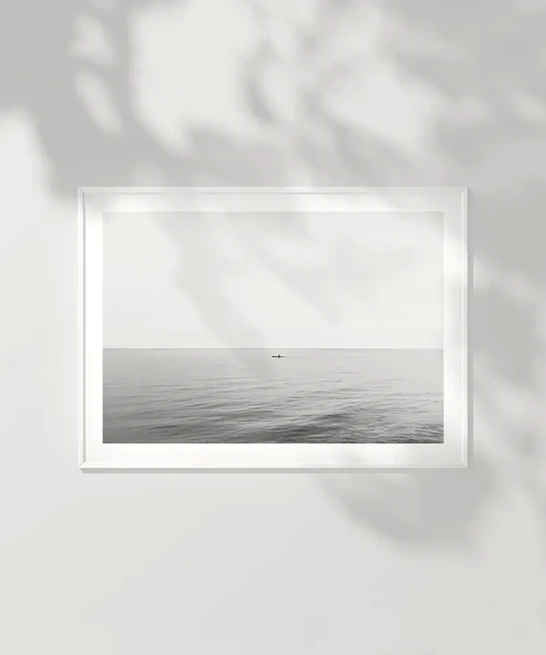 Çerçevesiz Poster Denizin Ortasında - Resim 6