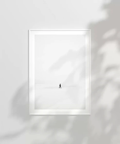 Çerçevesiz Poster Sessizlikte Tek Başına - Resim 6