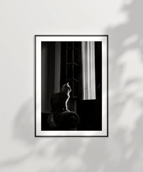 Çerçevesiz Poster Pencere Önünde Düşler - Resim 2