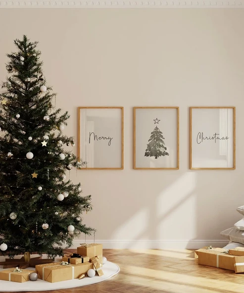 Çerçevesiz Poster Yeni Yıla Merhaba 3'lü ürün görseli