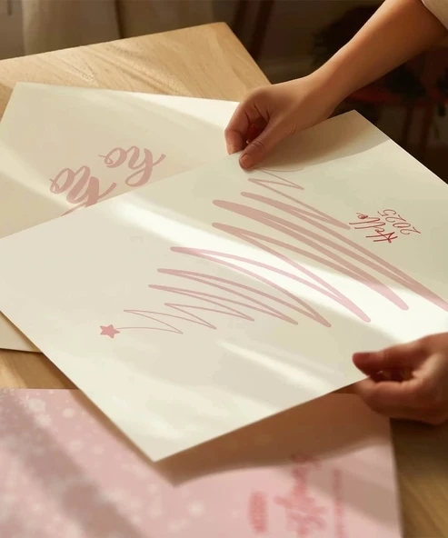 Çerçevesiz Poster Beyaz Yılbaşı 3'lü - Resim 2