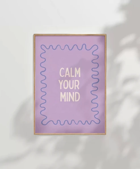 Çerçevesiz Poster Dingin Zihin - Resim 7