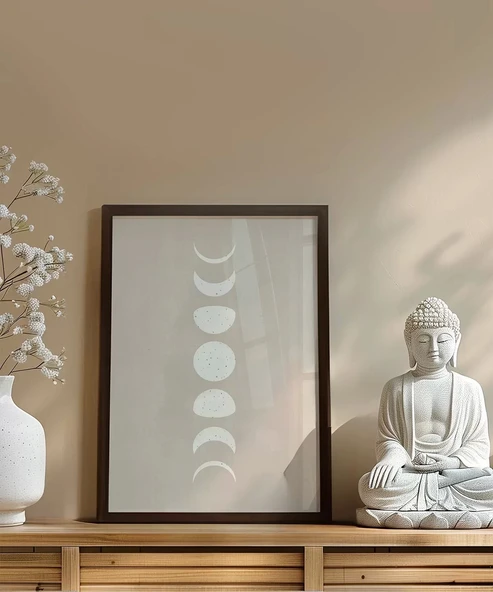 Çerçevesiz Poster Ayın Ritmi - Resim 4