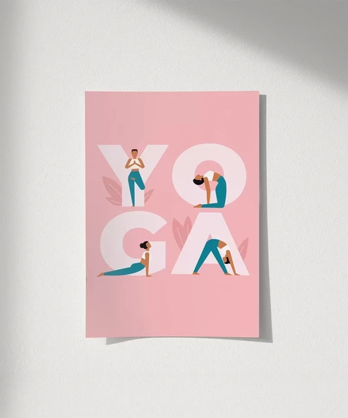 Çerçevesiz Poster Y harfinden Z’ye Yoga ürün görseli