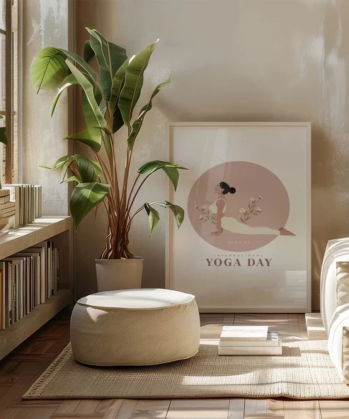 Çerçevesiz Poster Huzur Pozu - Resim 5