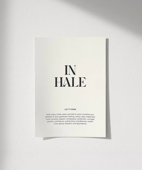 Çerçevesiz Poster İlhamla Soluk ürün görseli