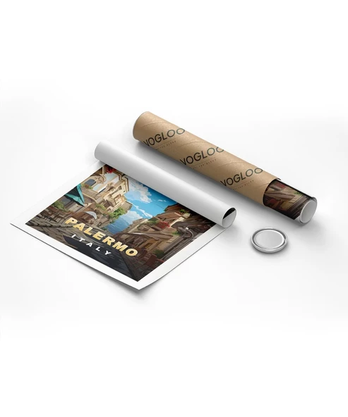 Çerçevesiz Poster Palermo'nun Büyüleyici Sokakları - Resim 8