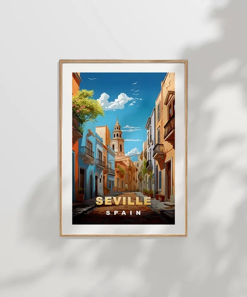 Çerçevesiz Poster Endülüs Ruhuyla Sevilla - Resim 7