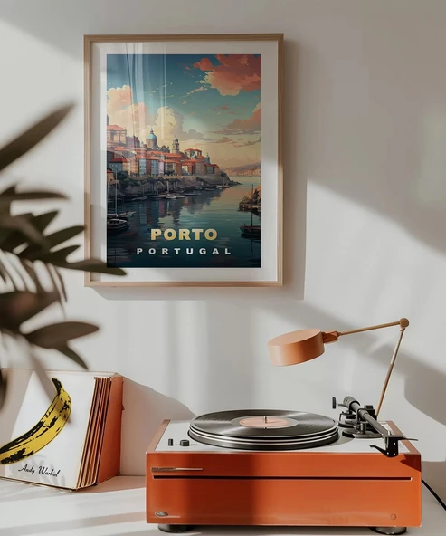 Çerçevesiz Poster Porto'nun Renkli Tepeleri - 3