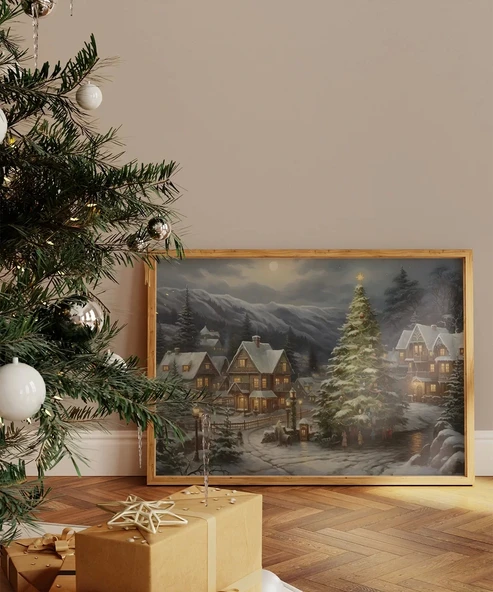 Çerçevesiz Poster Kış Harikalar Diyarı ürün görseli