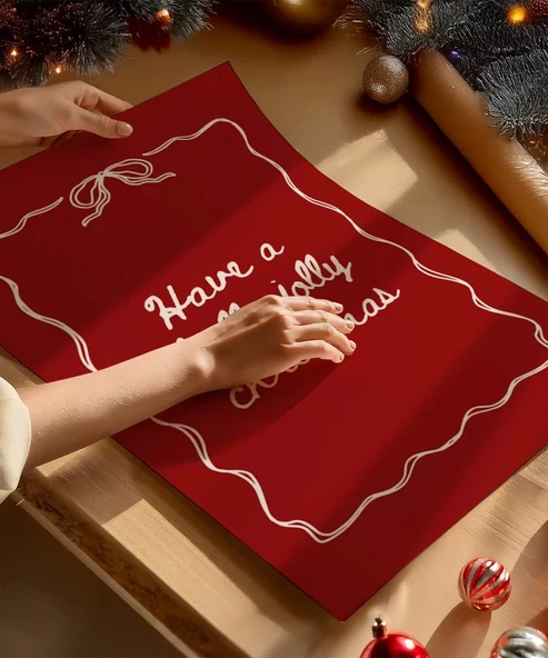 Çerçevesiz Poster Holly Jolly Christmas - Resim 2