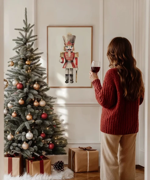 Çerçevesiz Poster Yılbaşı Ruhunu Yansıtan Fındıkkıran ürün görseli