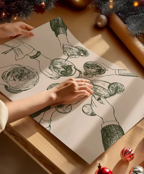 Çerçevesiz Poster Kutlama ve Birliktelik - Resim 2