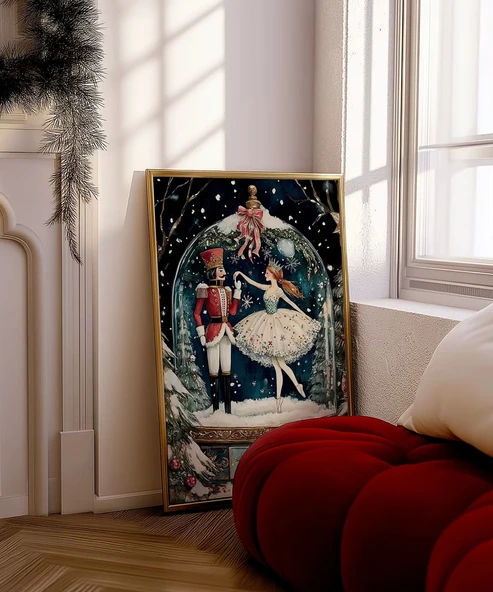 Çerçevesiz Poster Büyülü Kar Küresi ürün görseli