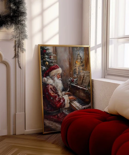 Çerçevesiz Poster Müzikal Noel Ruhu ürün görseli