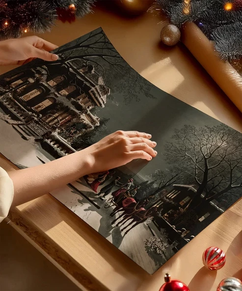 Çerçevesiz Poster Tarihi Bir Kış - Resim 2