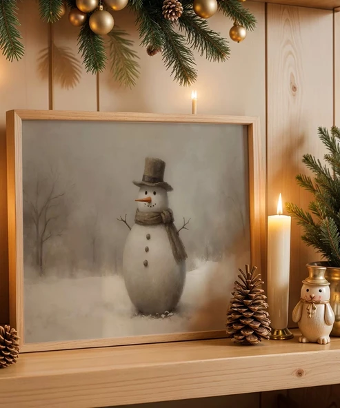 Çerçevesiz Poster Dekoratif Çan