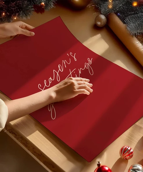 Çerçevesiz Poster Işıltılı Selam 2'li - Resim 2