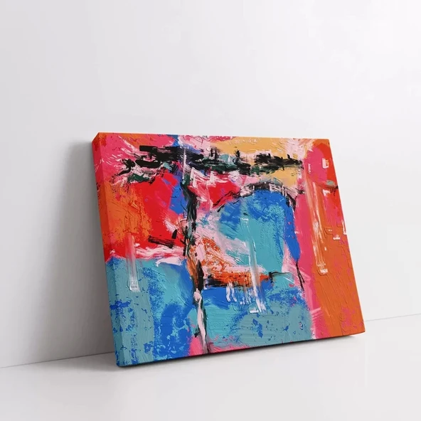 Renklerin Çarpışması Kanvas Tablo - Resim 2