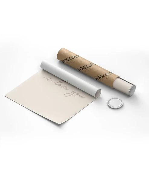 Çerçevesiz Poster I Love You ve XOXO Minimal  Set - Resim 8