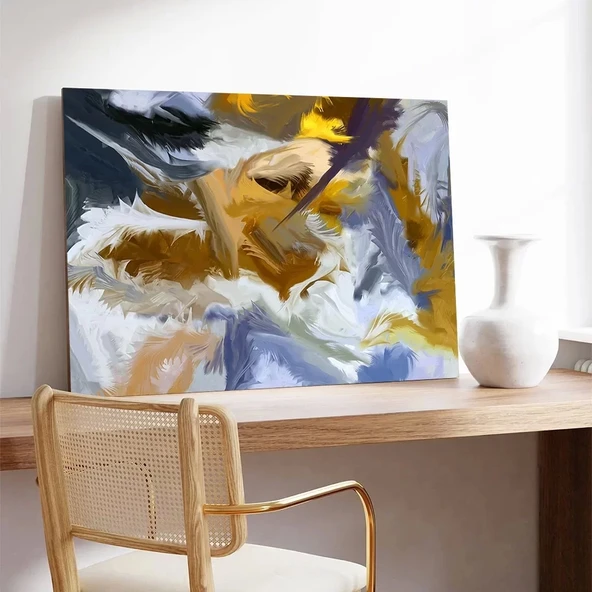 Altın Yapraklar Kanvas Tablo - Resim 3