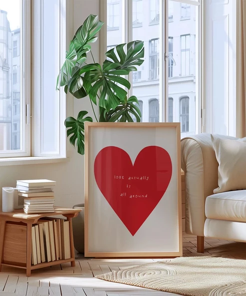 Çerçevesiz Poster Love Actually Is All Around - Resim 5