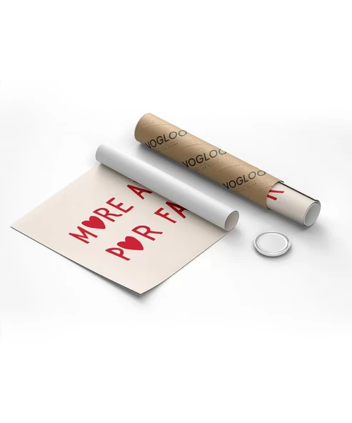 Çerçevesiz Poster More Amor Por Favor - Resim 8