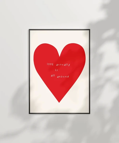 Çerçevesiz Poster Love Actually Is All Around - Resim 7