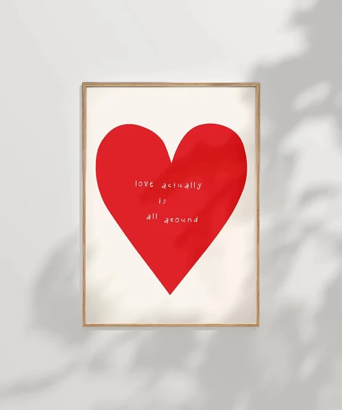 Çerçevesiz Poster Love Actually Is All Around ürün görseli