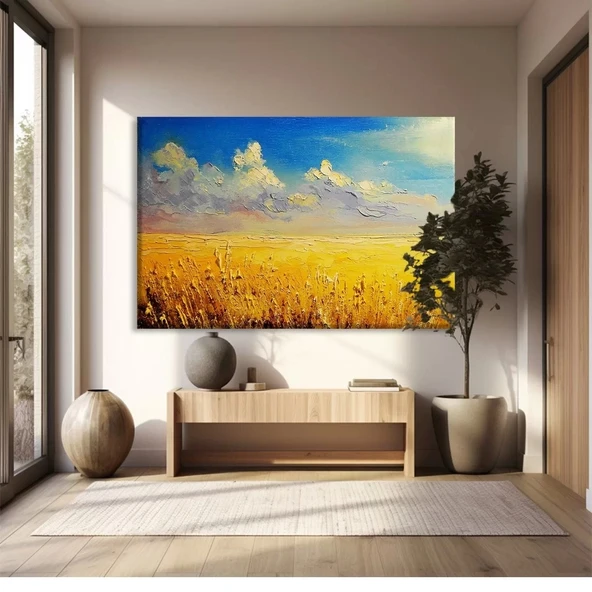 Altın Hasat Kanvas Tablo ürün görseli