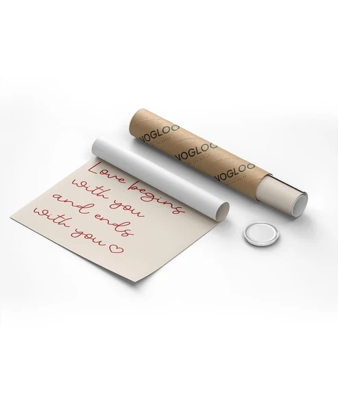 Çerçevesiz Poster Love Begins and Ends With You - Resim 9