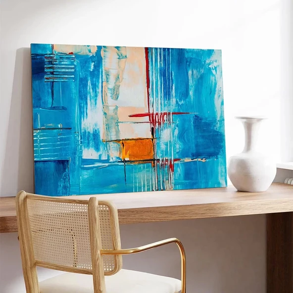 Mavi Derinlikler Kanvas Tablo - Resim 3