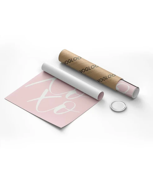 Çerçevesiz Poster XoXo, I Love You, ve Kalp Tasarımlı Minimal - Resim 8