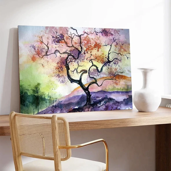 Efsanevi Ağaç Kanvas Tablo - Resim 3