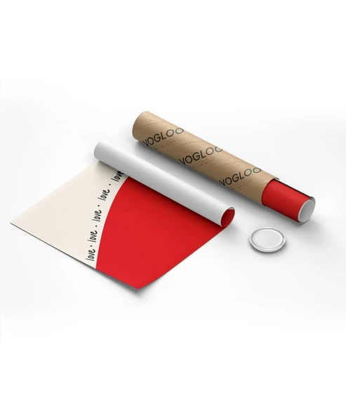 Çerçevesiz Poster Love Yazılı Kalp Tasarımlı - Resim 9