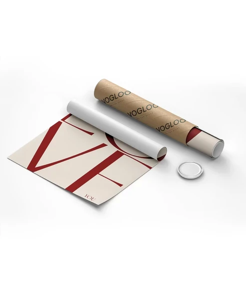 Çerçevesiz Poster LOVE You Minimal ve Şık Tipografik - Resim 9