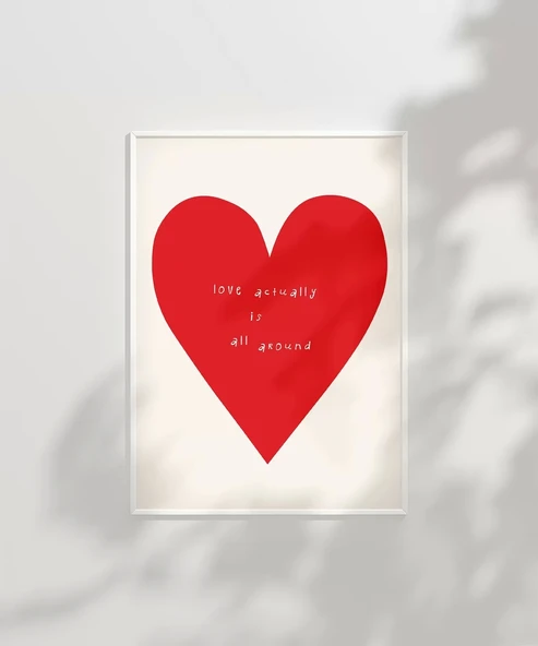 Çerçevesiz Poster Love Actually Is All Around - Resim 6