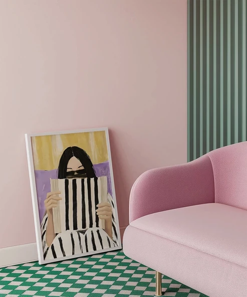 Çerçevesiz Poster Çizgili Düşünceler Serisi - Resim 4