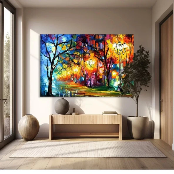 Gece Işıkları Kanvas Tablo ürün görseli