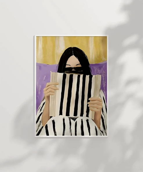 Çerçevesiz Poster Çizgili Düşünceler Serisi - Resim 2