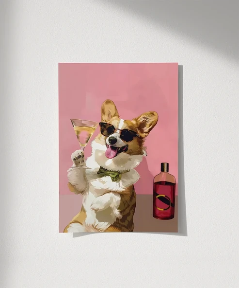 Çerçevesiz Poster Parti Patileri ürün görseli