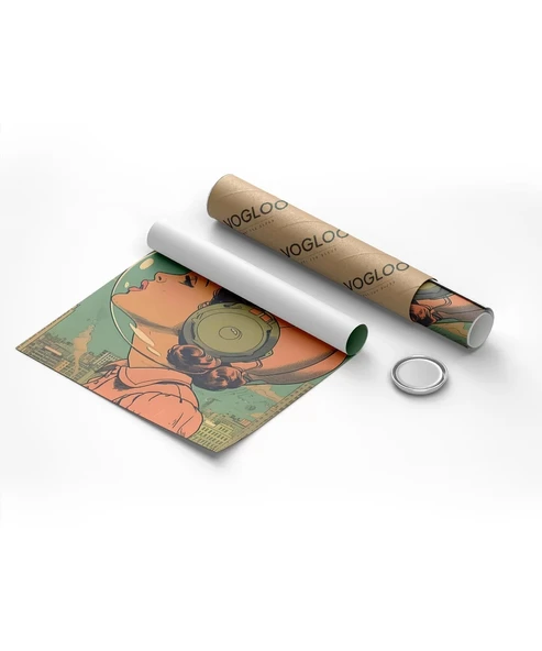 Çerçevesiz Poster Uzay Kadınları - Resim 8